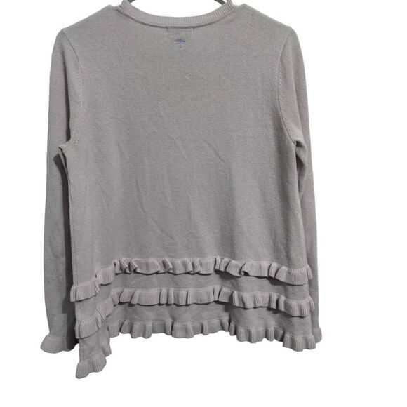 Tyler Boe 100% Cashmere Ruffle Sweater - Picture 2 of 5